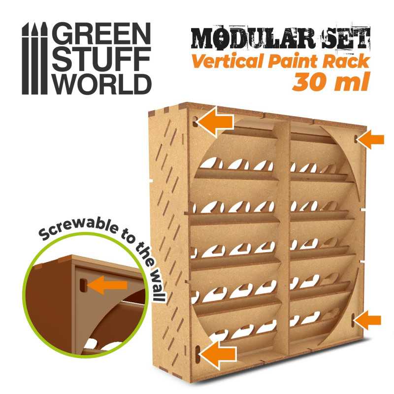 Vertical Paint Line Racking Modular Paint Rack - VERTICAL 17ml | Fazpack Ltd
